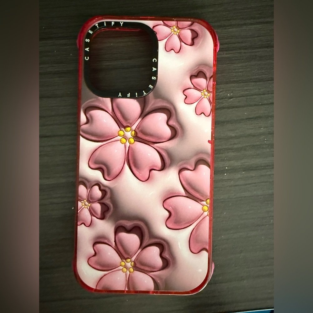 Casetify Pink Floral Phone Case